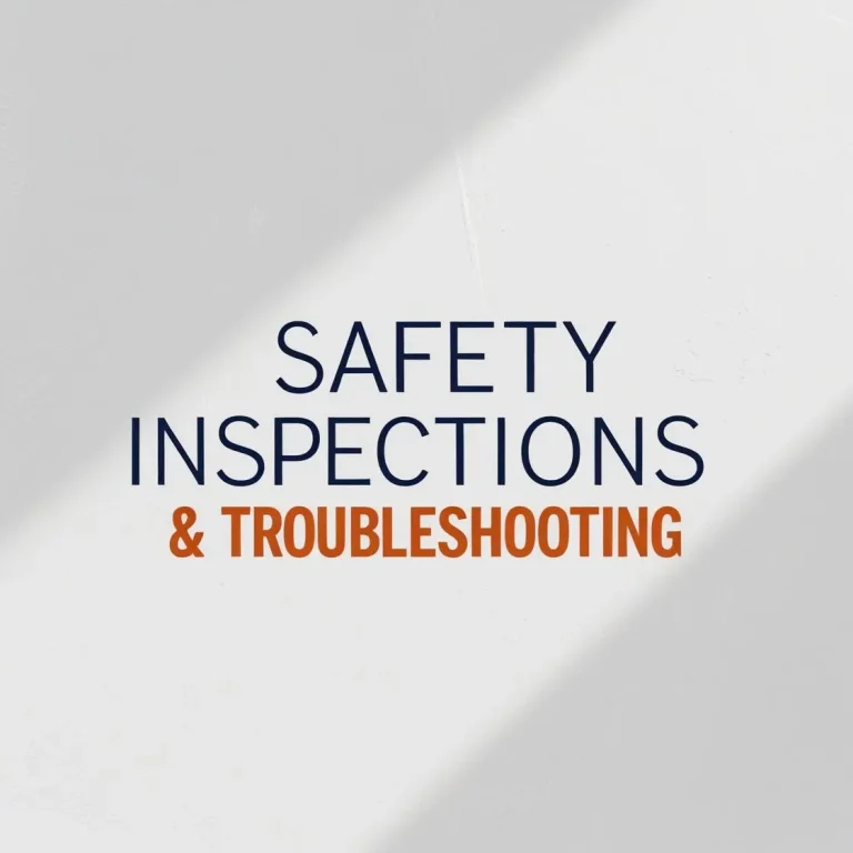 Safety Inspections & Troubleshooting