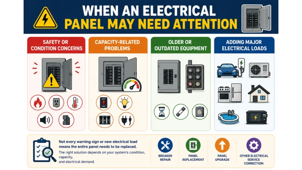 Reasons when Does an Electrical Panel Need an Upgrade or Replacement​?